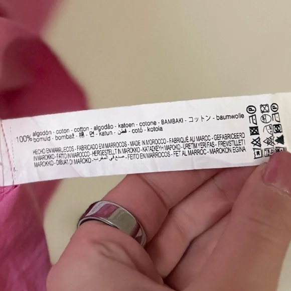 Zara Vibrant Pink Mini Dress 💖 Size M 100% cotton - Picture 7 of 7